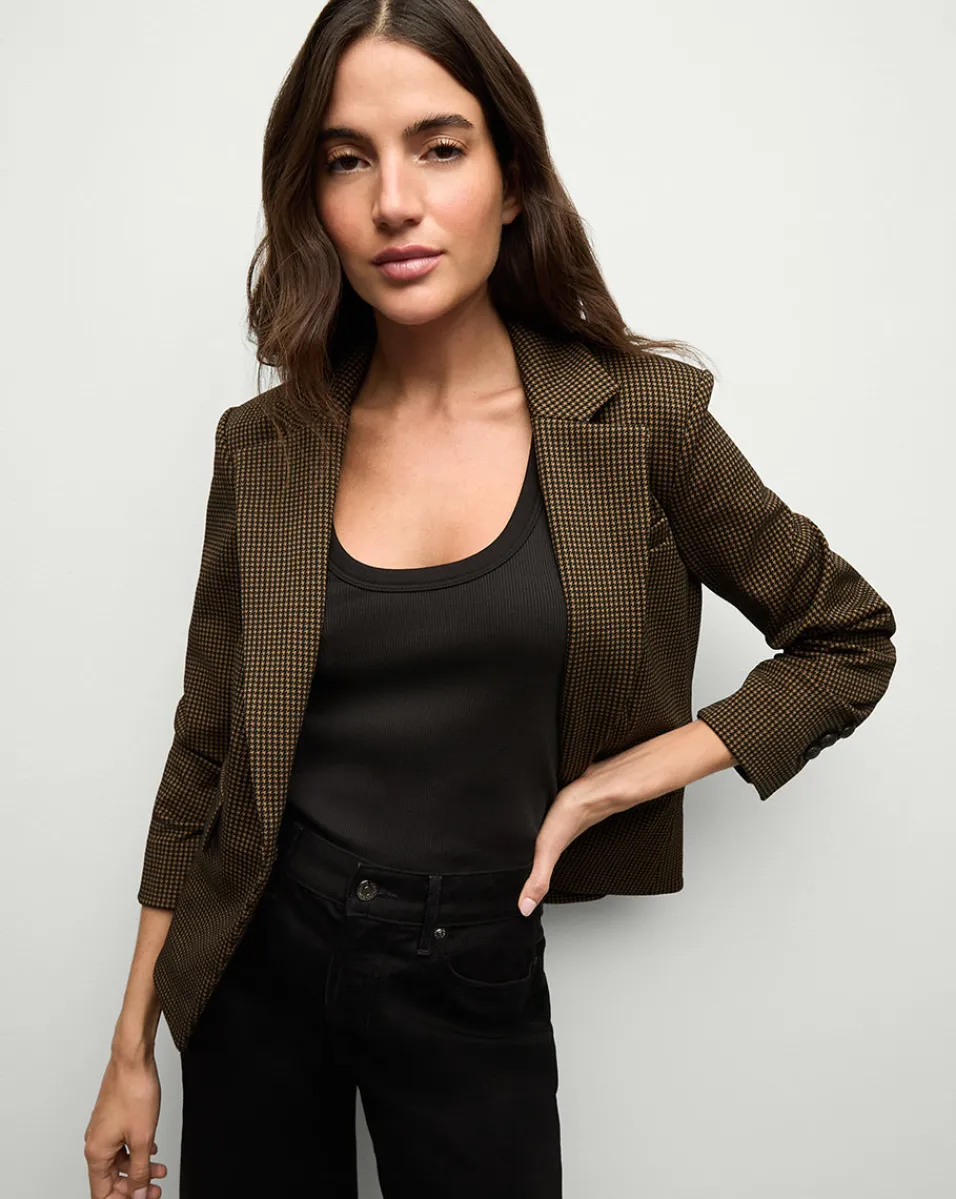 Flash Sale Veronica Beard Aaliyah Knit Jacket in Acorn/Black