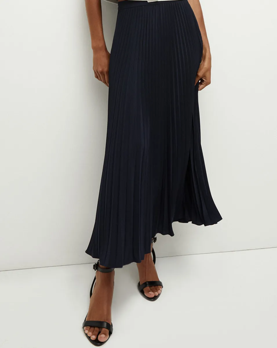 Best Sale Veronica Beard Addi Pleated Skirt in Navy