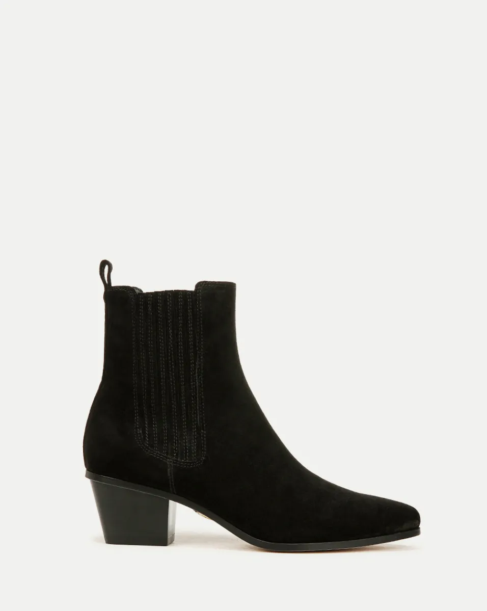 Cheap Veronica Beard Alina Suede Bootie in Black