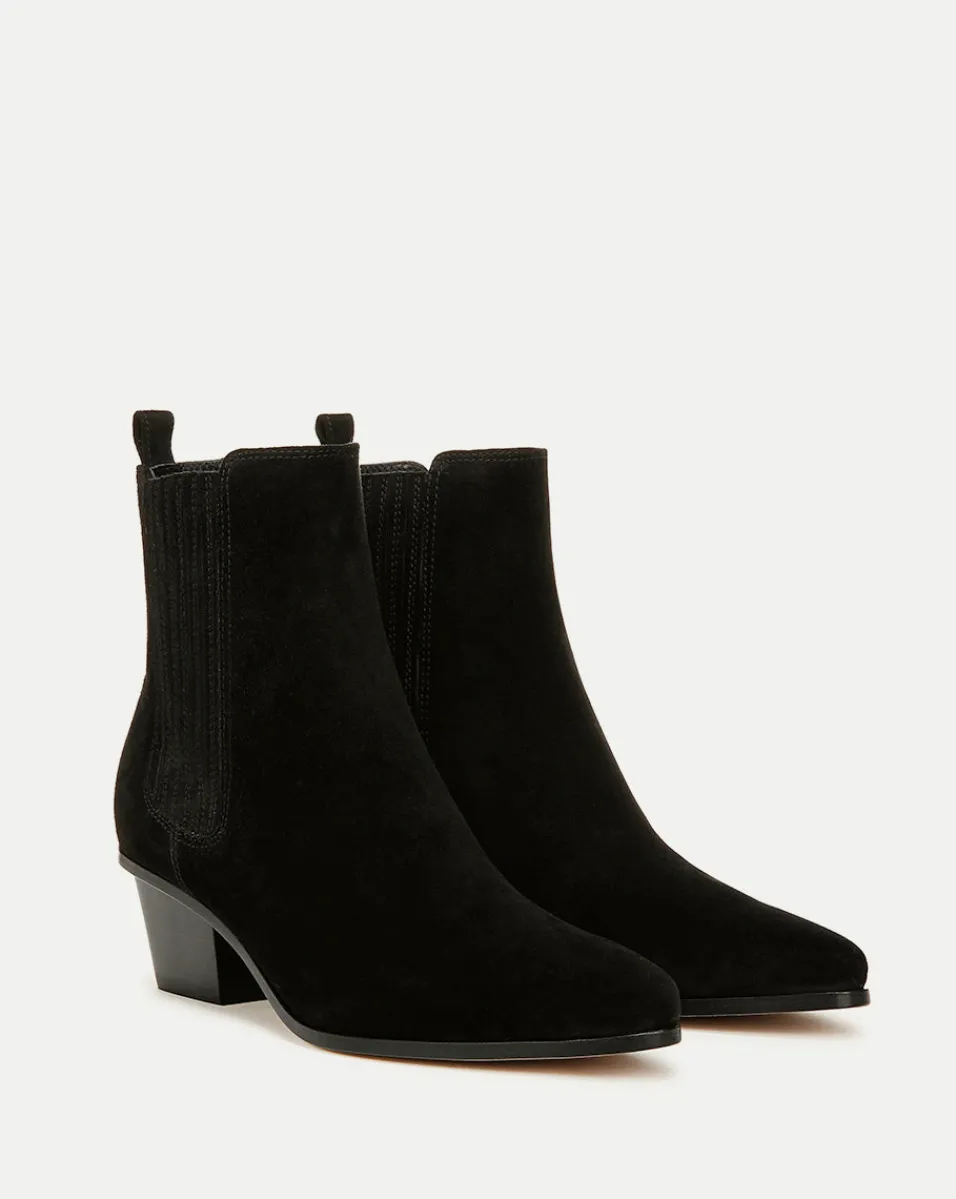 Cheap Veronica Beard Alina Suede Bootie in Black