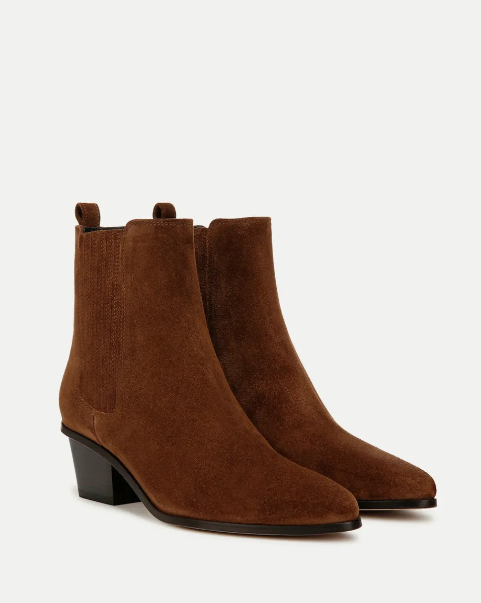 Store Veronica Beard Alina Suede Bootie in Cedar