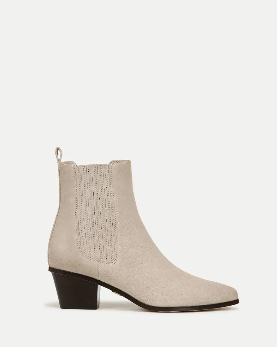 Sale Veronica Beard Alina Suede Bootie in Ecru