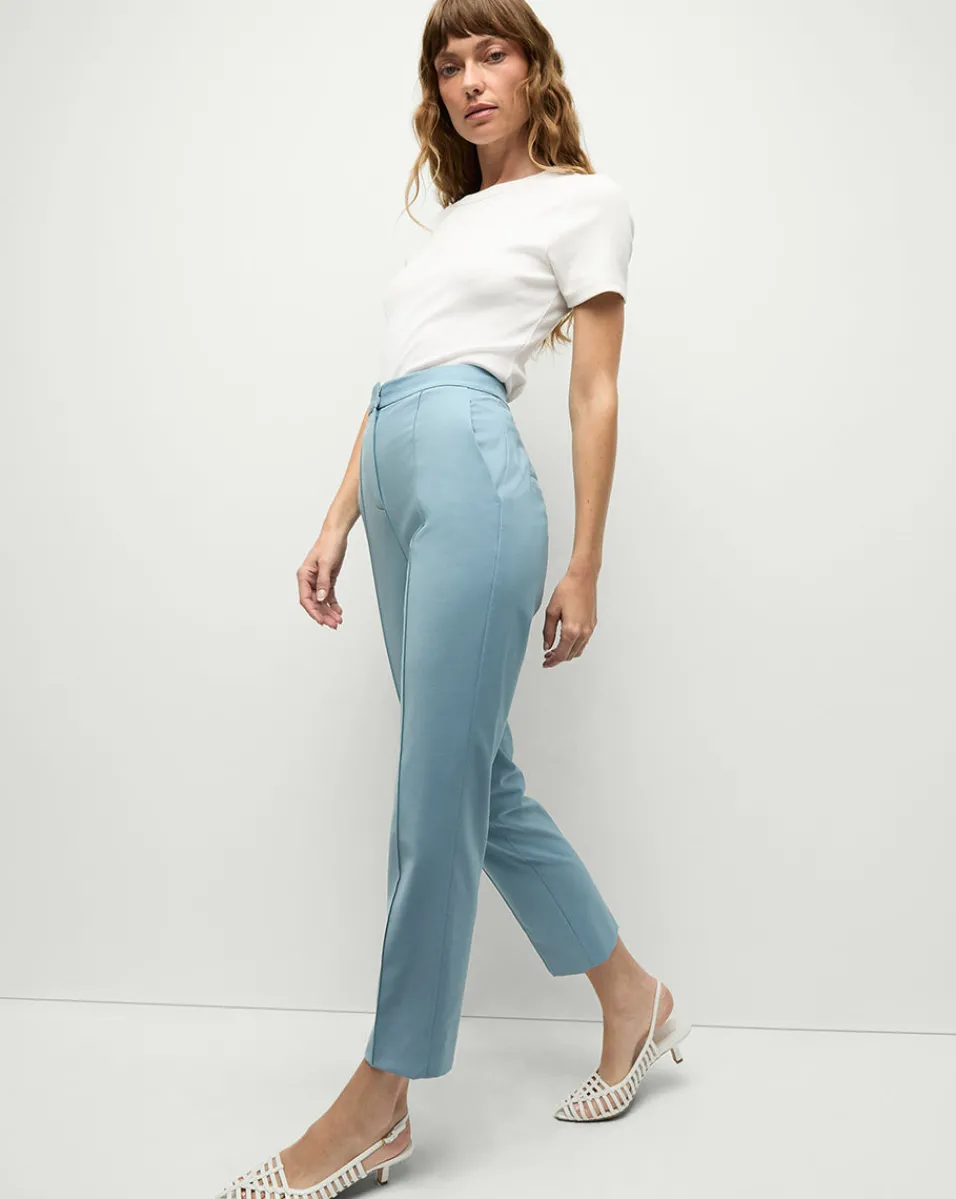 Hot Veronica Beard Arte High Waist Pants in Light Blue SeaGlass