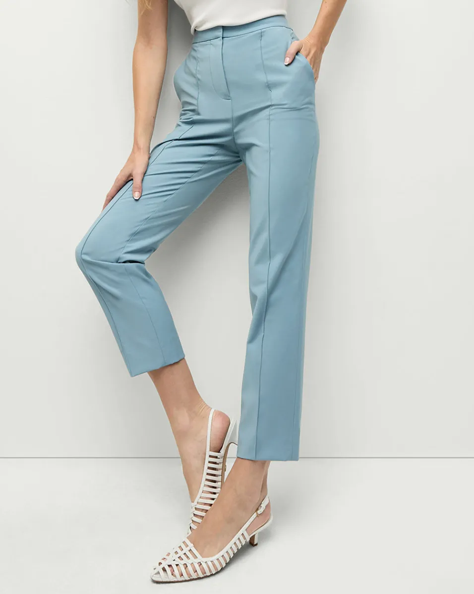 Hot Veronica Beard Arte High Waist Pants in Light Blue SeaGlass