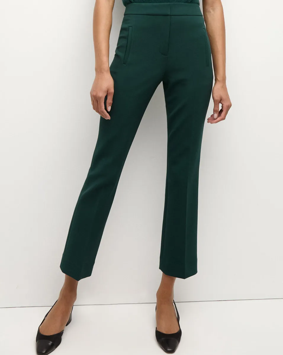 Online Veronica Beard Arte High Waisted Pant in Dark Green Pine