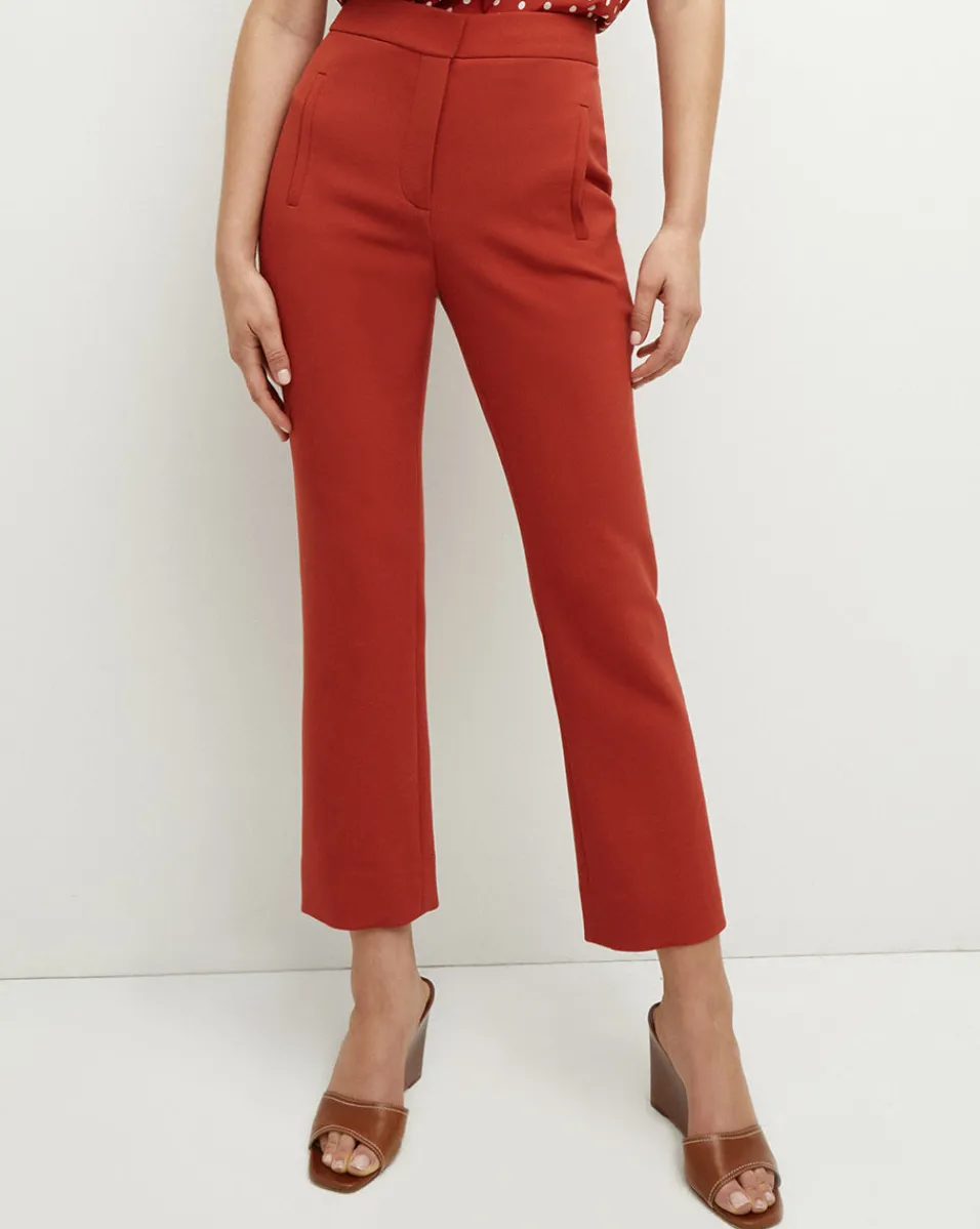 Cheap Veronica Beard Arte Pant in Brick Red BrickRed