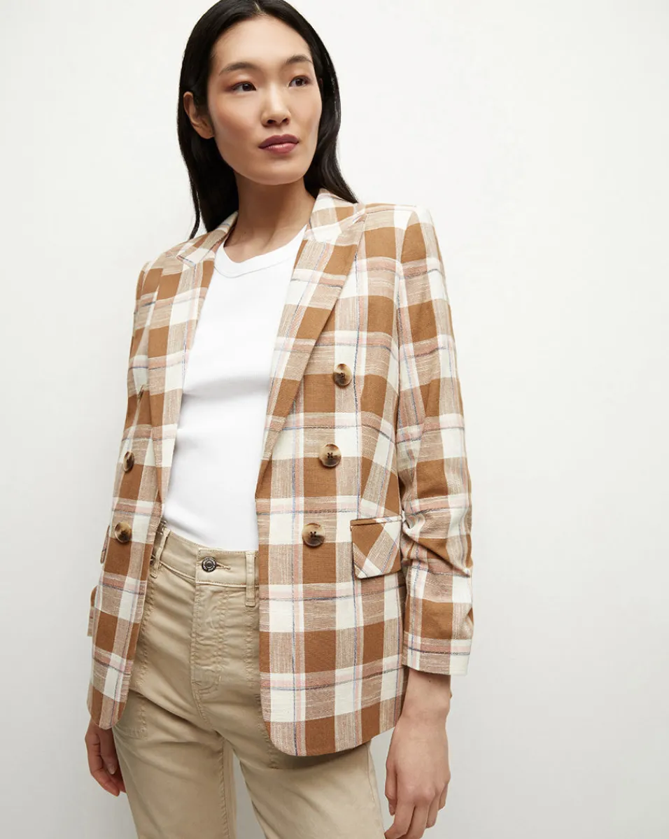 Discount Veronica Beard Beacon Dickey Jacket in Ochre Multi OchreMulti