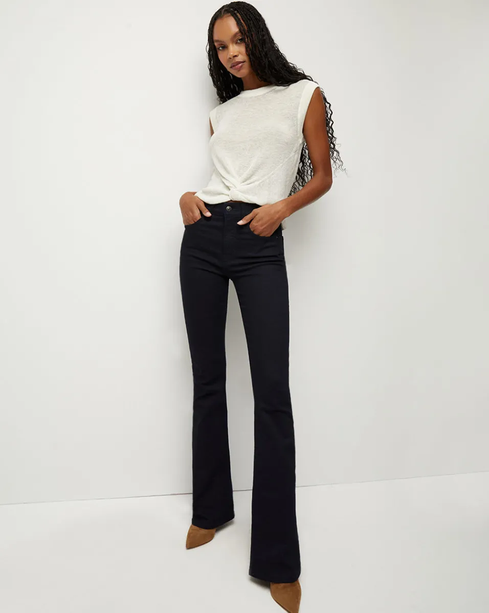 Clearance Veronica Beard Beverly Skinny High-Rise Flare Jeans Indigo