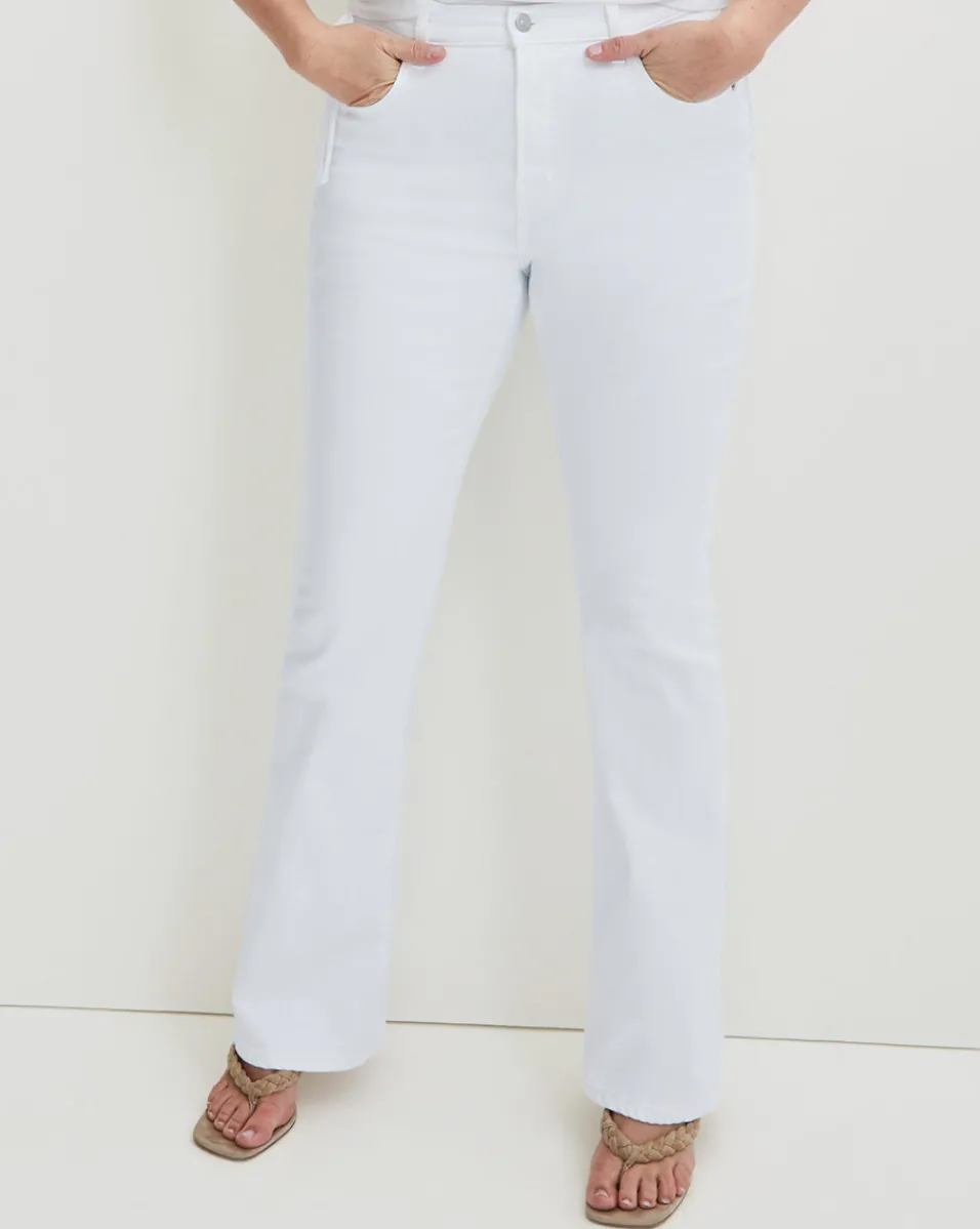 Discount Veronica Beard Beverly Skinny-Flare Jean | Extended White