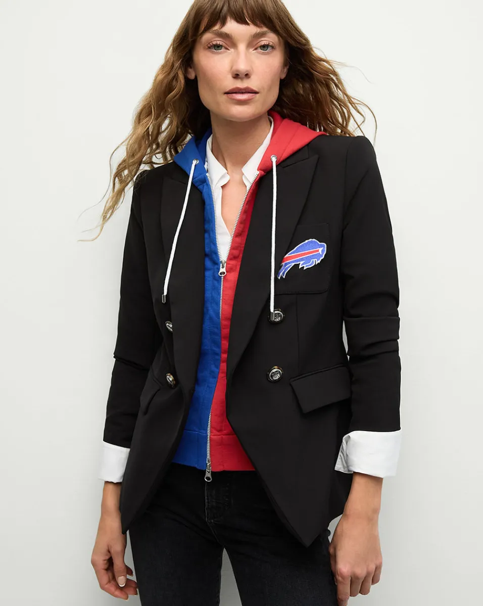 Flash Sale Veronica Beard Buffalo Bills Dickey Jacket in Black/Silver BuffaloBills