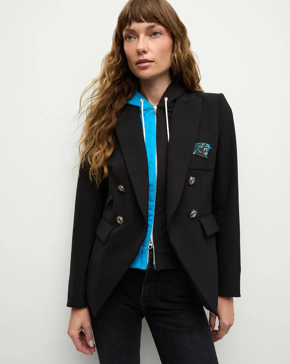 Outlet Veronica Beard Carolina Panthers Dickey Jacket in Black/Silver CarolinaPanthers