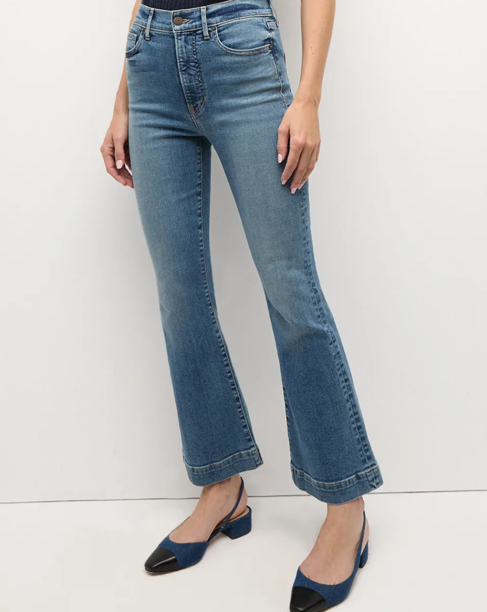 Shop Veronica Beard Carson Kick-Flare Jean in Bandit Dust BanditDust