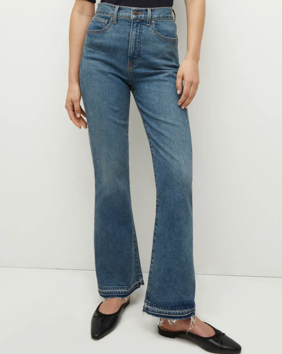 Cheap Veronica Beard Carson Released Hem Kick-Flare Jean in Thriller