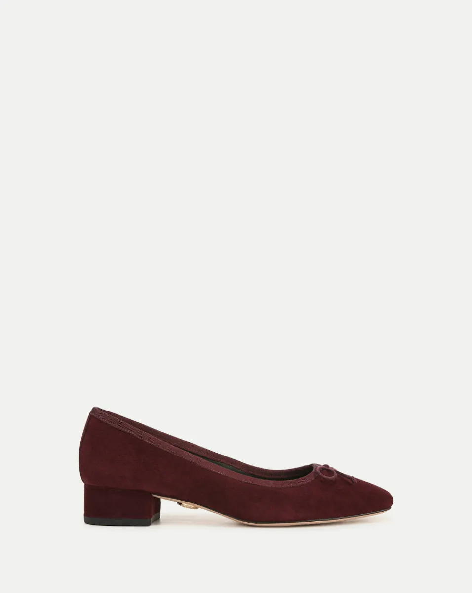 Best Sale Veronica Beard Cecile Suede Ballet Pump in Acai