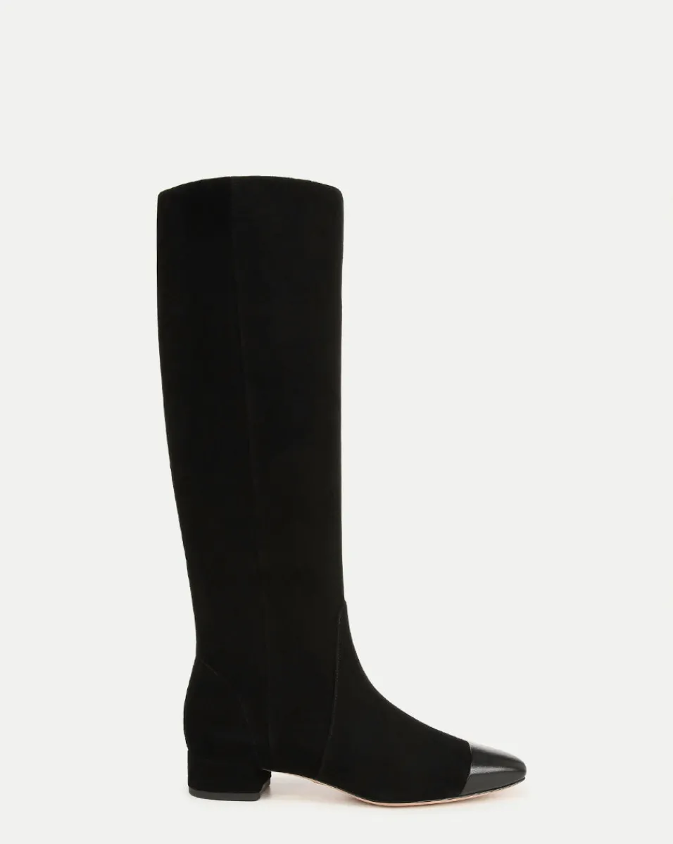 Hot Veronica Beard Cecile Suede Knee High Boots in Black