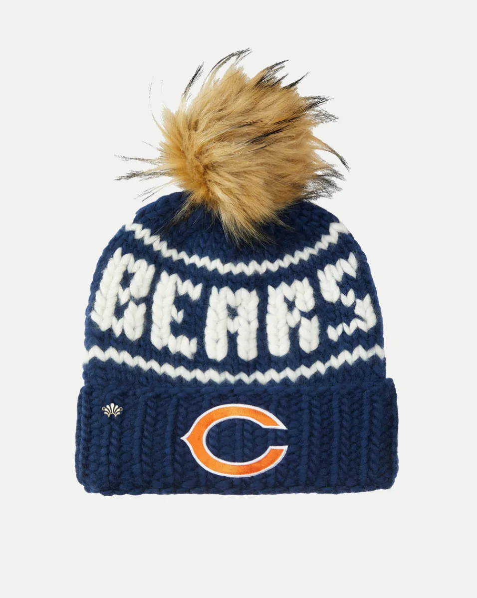 New Veronica Beard Chicago Bears Beanie in Navy