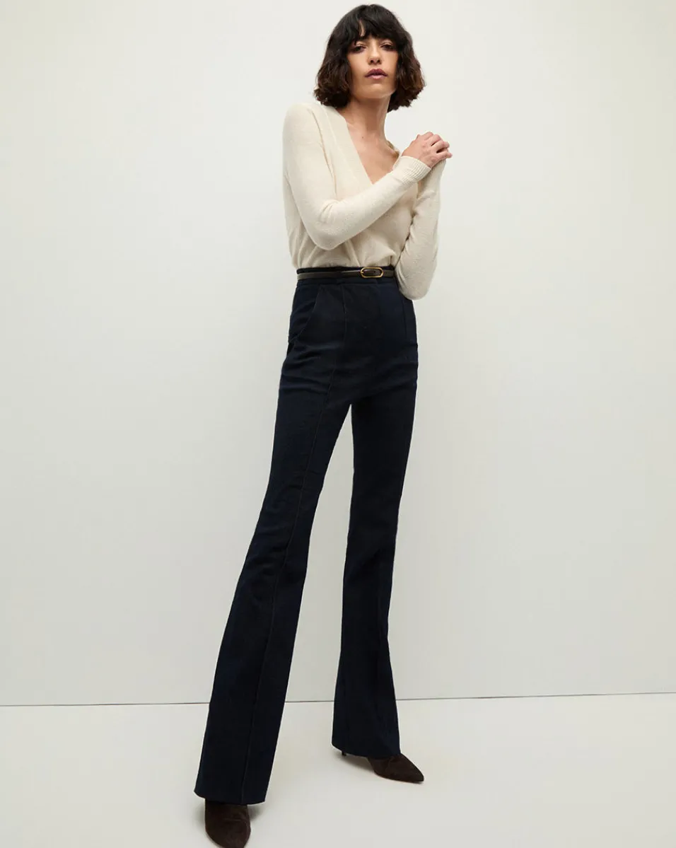 Hot Veronica Beard Coleta V-Neck Cashmere Sweater in Ivory