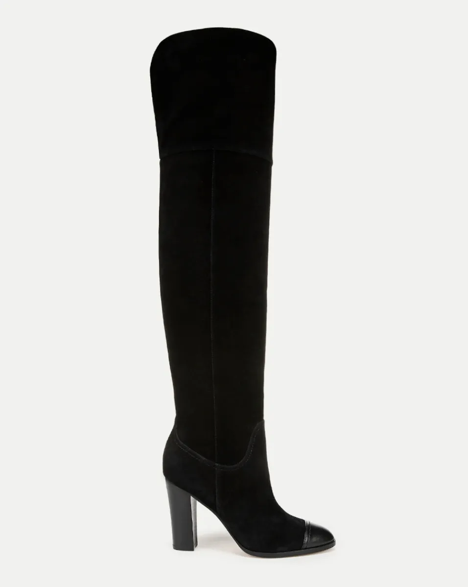 Hot Veronica Beard Conrad Over-The-Knee Boot in Black