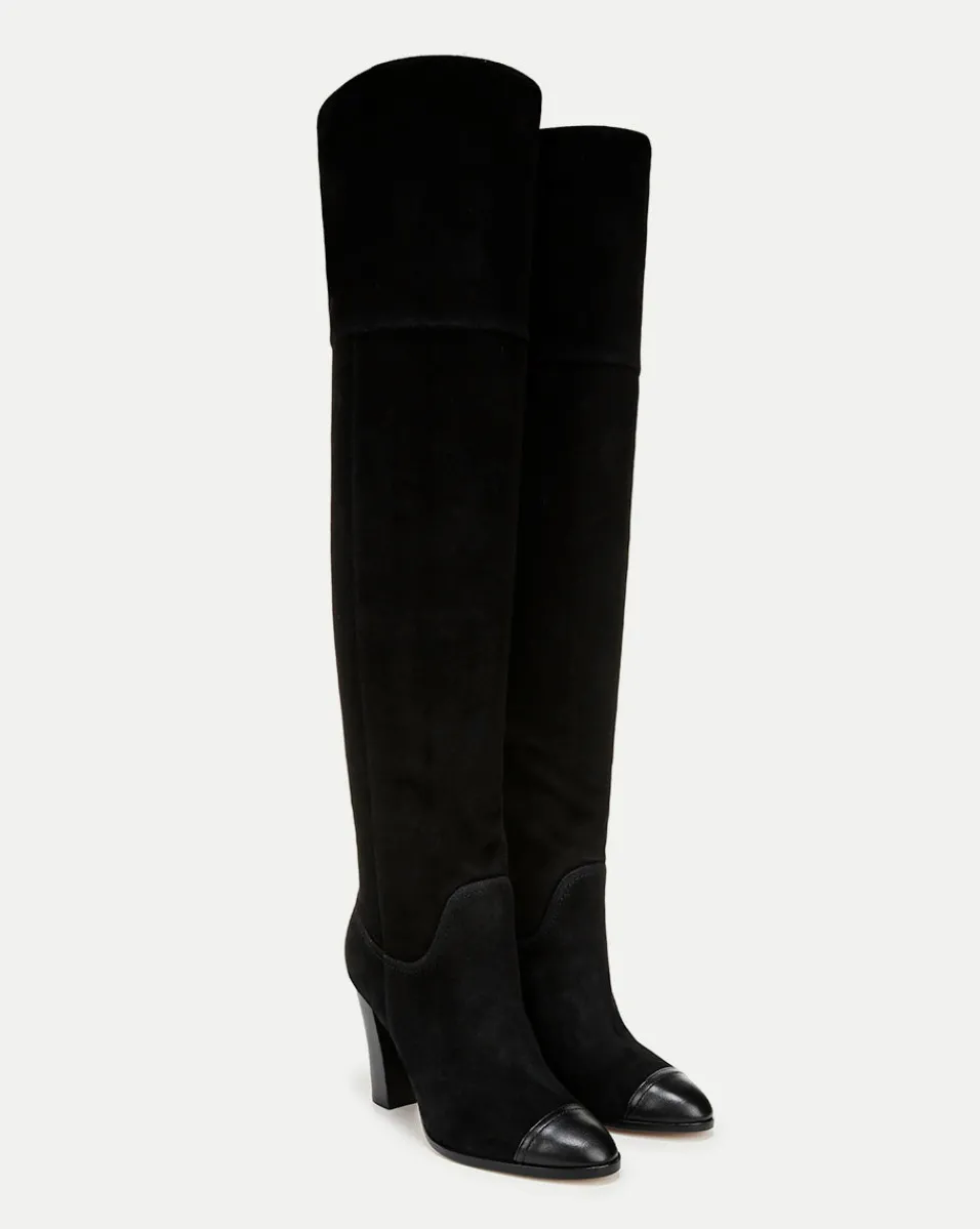 Hot Veronica Beard Conrad Over-The-Knee Boot in Black