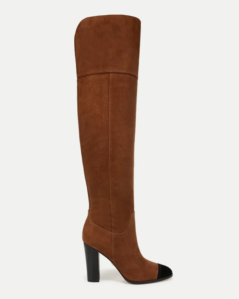 Cheap Veronica Beard Conrad Over-The-Knee Boot in Cedar