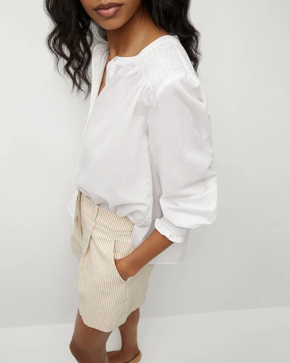 Sale Veronica Beard Constanza Button-Down Top in White