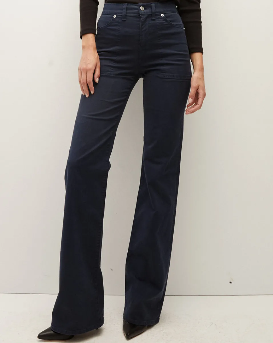 Store Veronica Beard Crosbie Wide-Leg Pant Navy