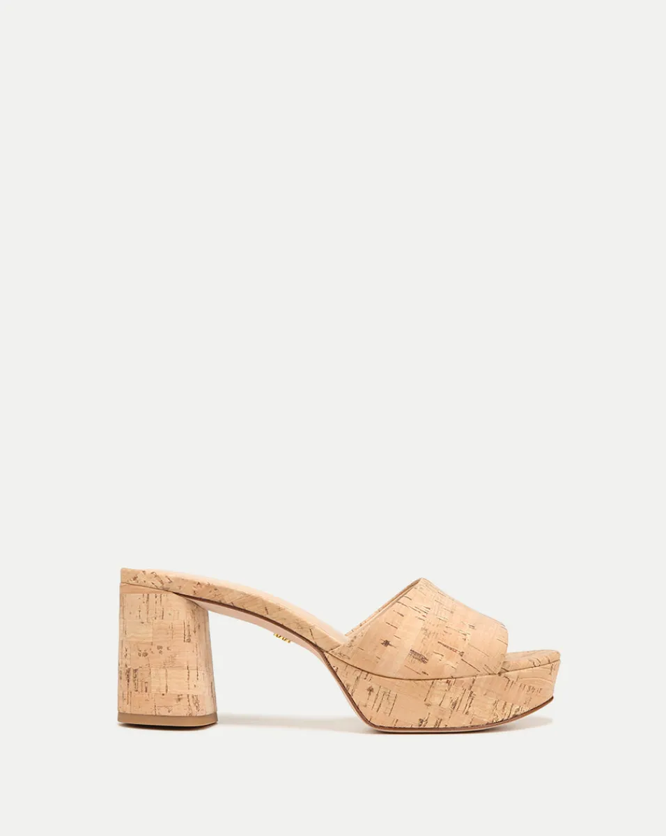 Outlet Veronica Beard Dali Block-Heel Sandal Natural