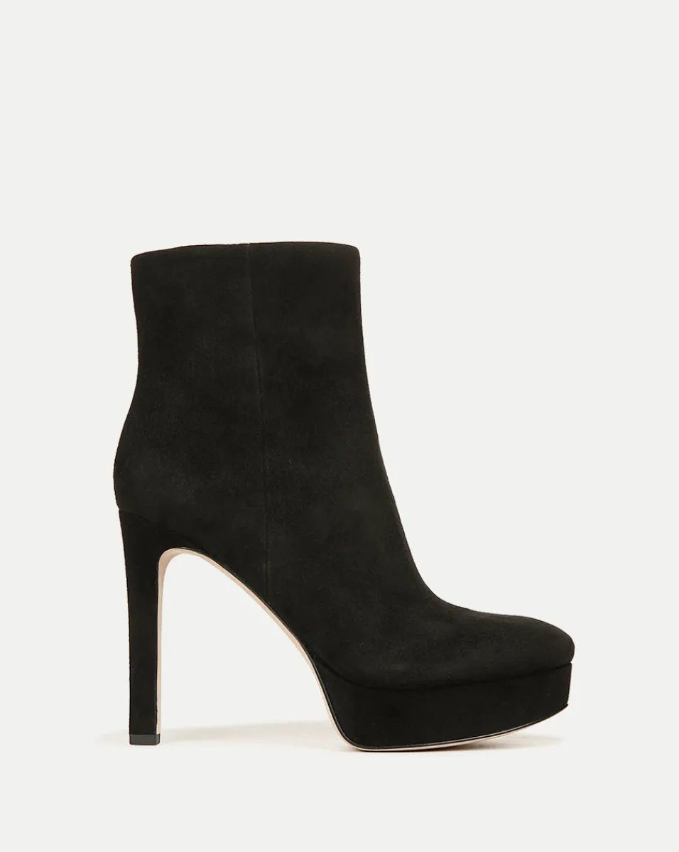 Cheap Veronica Beard Dali Platform Bootie Black