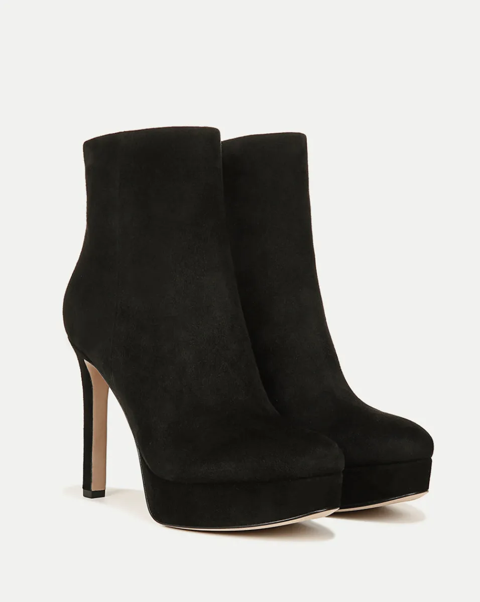 Cheap Veronica Beard Dali Platform Bootie Black