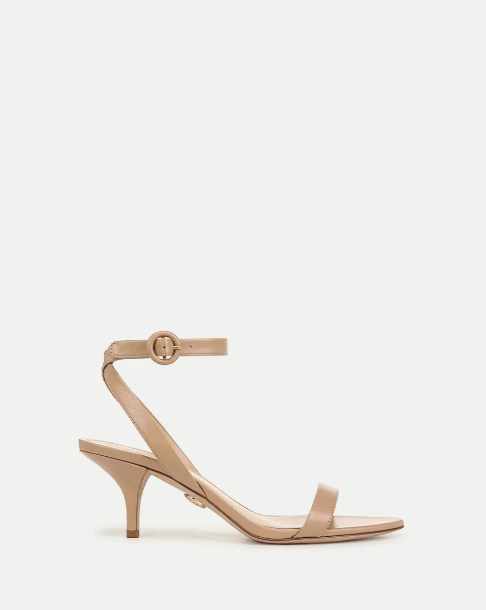 Flash Sale Veronica Beard Darcelle Leather Sandal in Bisque