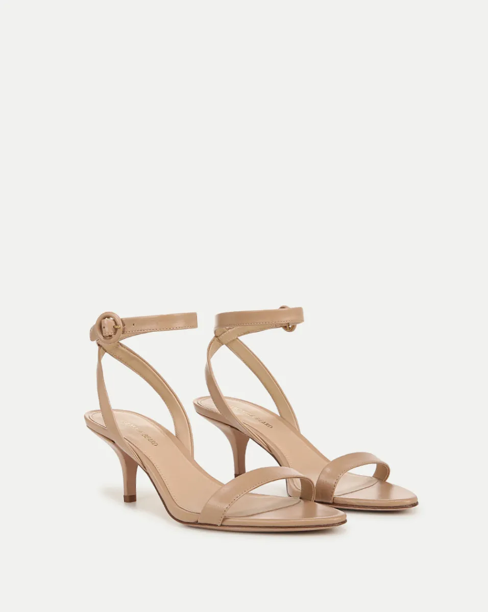 Flash Sale Veronica Beard Darcelle Leather Sandal in Bisque