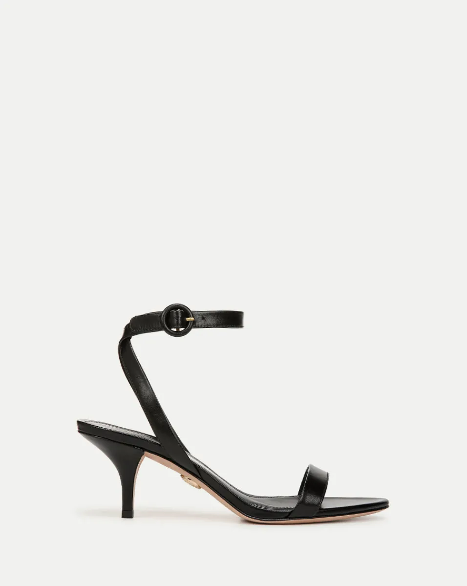 Outlet Veronica Beard Darcelle Leather Sandal in Black