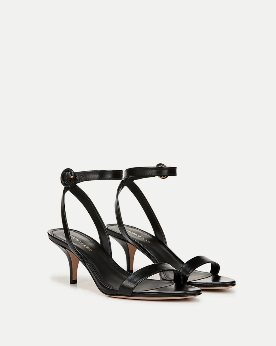 Outlet Veronica Beard Darcelle Leather Sandal in Black