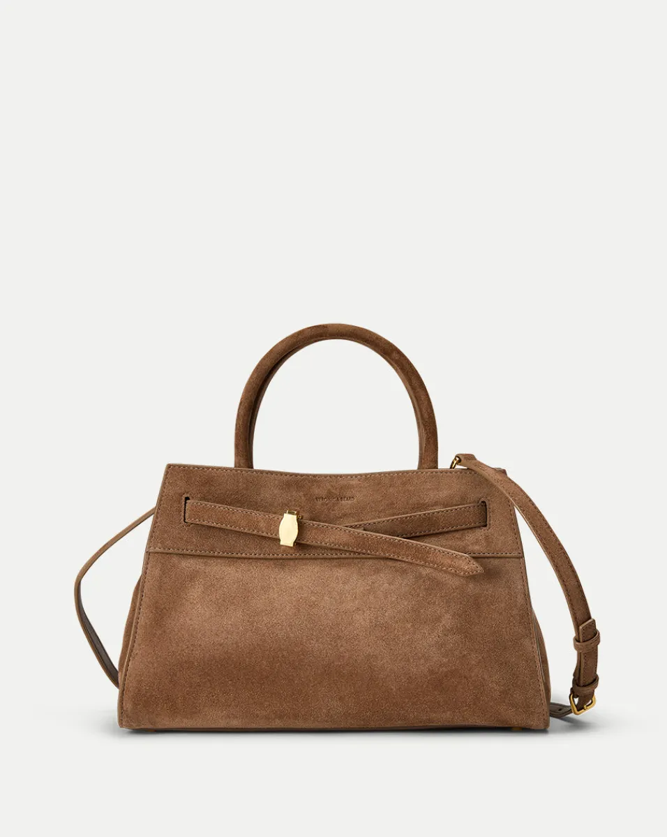 Best Veronica Beard Dash Suede Bag in Bark