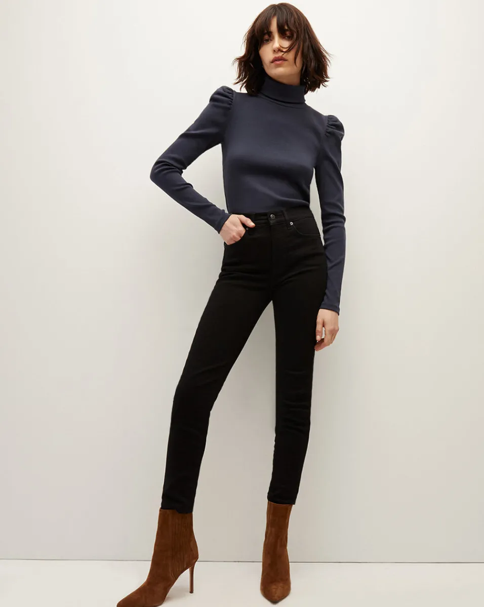 Shop Veronica Beard Debbie Skinny Jean Onyx