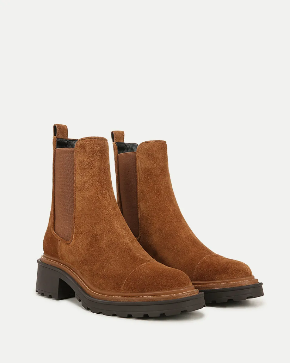 Hot Veronica Beard Delilah Suede Bootie in Caramel