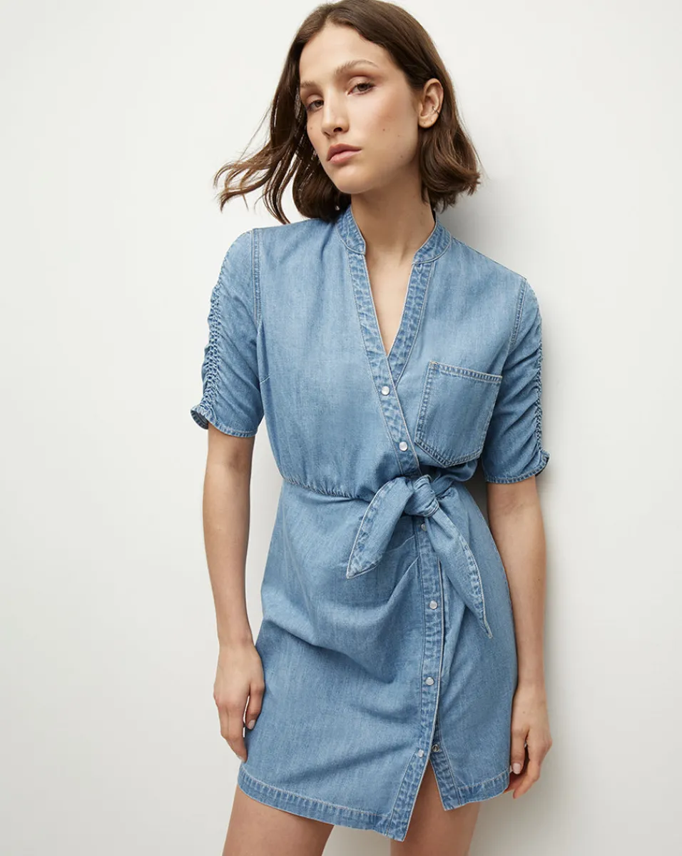 Best Sale Veronica Beard Dunn Denim Dress in Iceberg