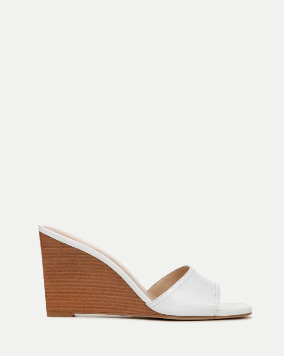 Shop Veronica Beard Ellen Wedge Sandal Coconut