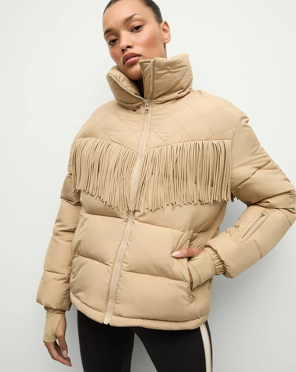 Fashion Veronica Beard Fairbanks Fox Puffer Jacket in Khaki