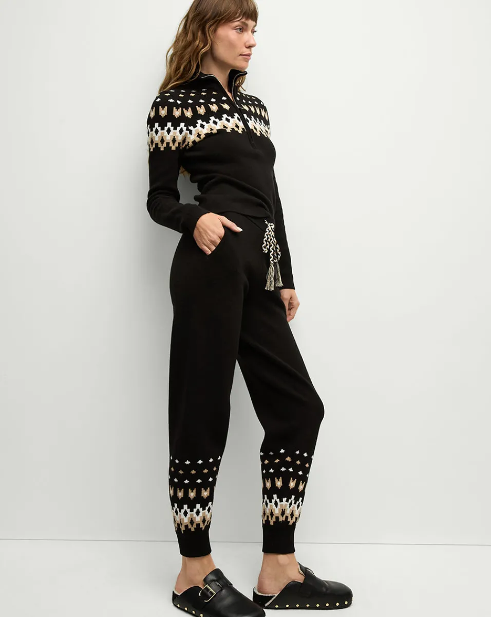 Discount Veronica Beard Fairbanks JoJo Knit Jogger in Black