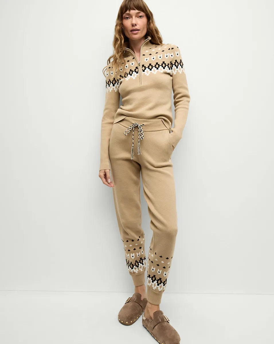 Clearance Veronica Beard Fairbanks JoJo Knit Jogger in Khaki