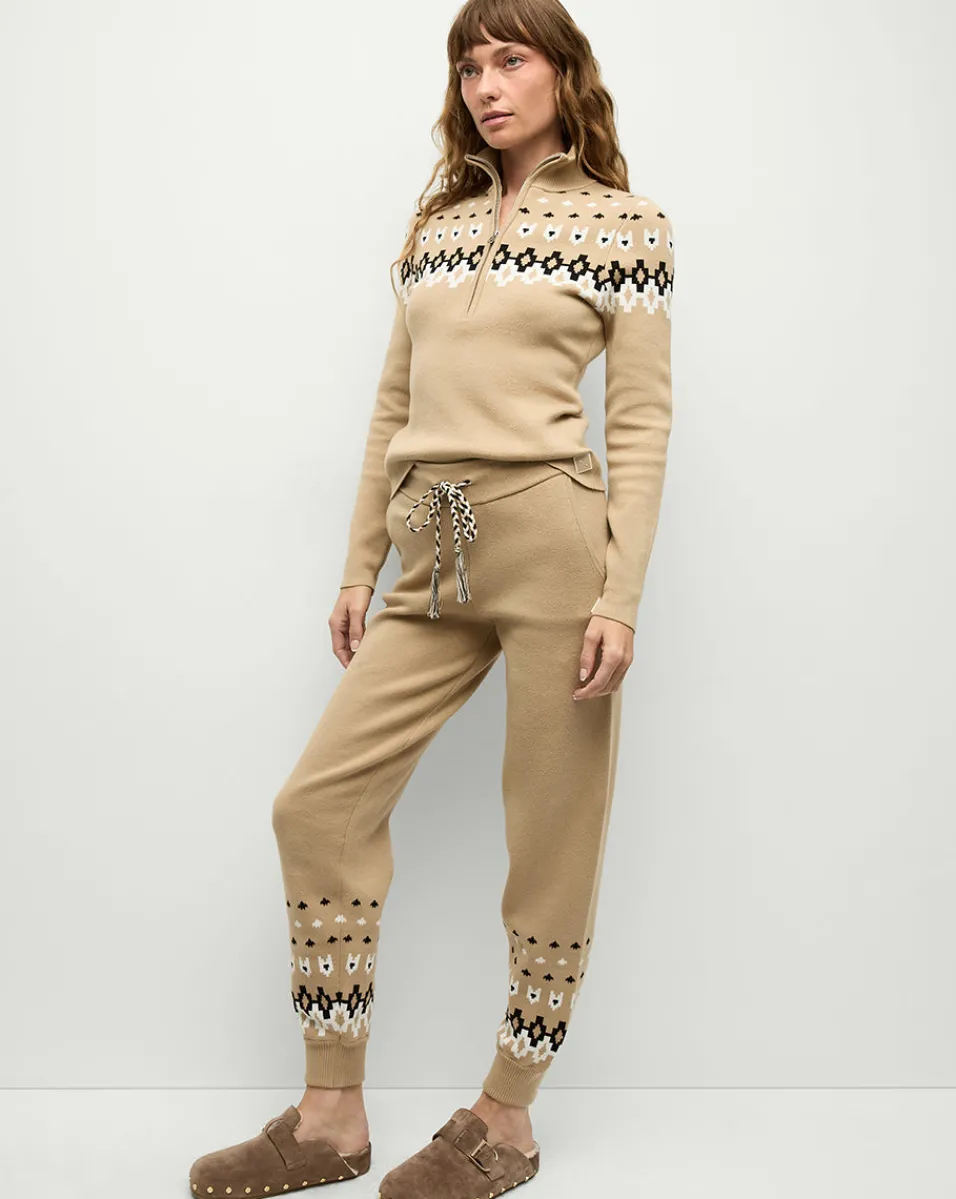 Clearance Veronica Beard Fairbanks JoJo Knit Jogger in Khaki