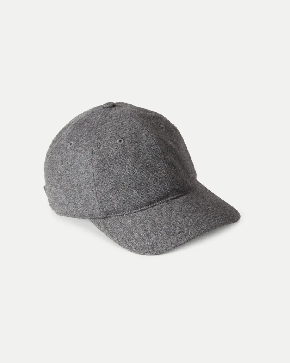 Best Veronica Beard Flannel Baseball Cap in Heather Grey HeatherGrey