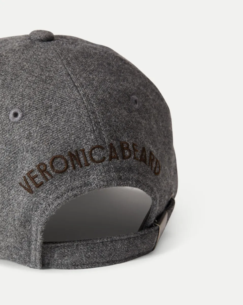 Best Veronica Beard Flannel Baseball Cap in Heather Grey HeatherGrey