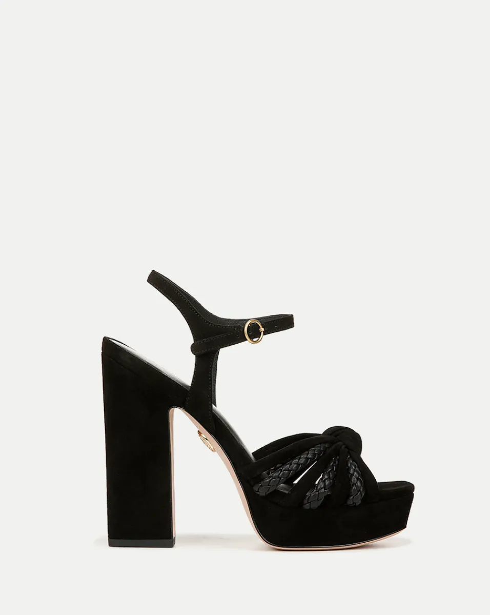 Outlet Veronica Beard Flavia Platform Sandal Heel Black