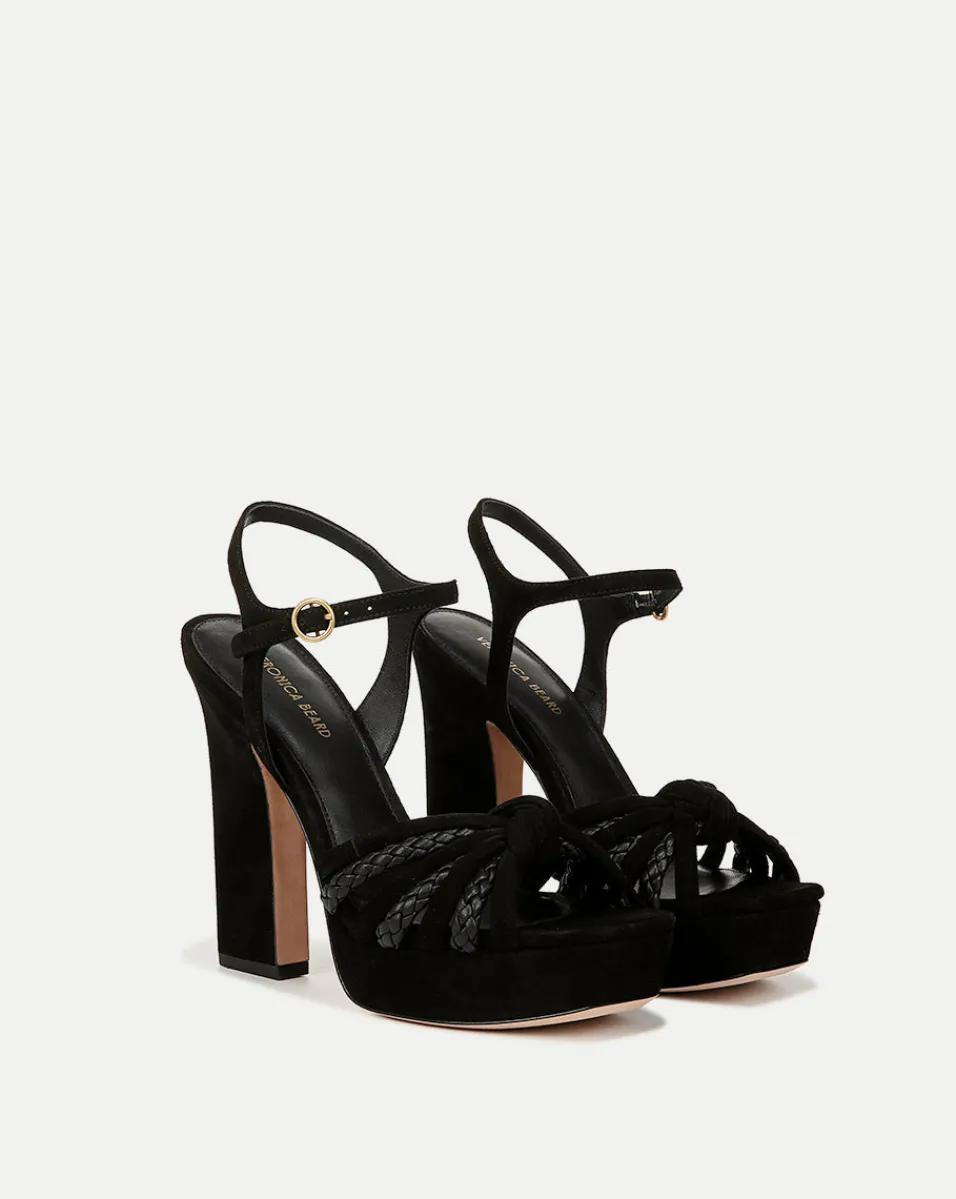 Outlet Veronica Beard Flavia Platform Sandal Heel Black