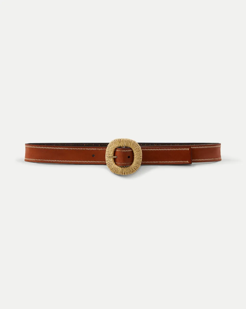 Cheap Veronica Beard Francesca Belt in Brown