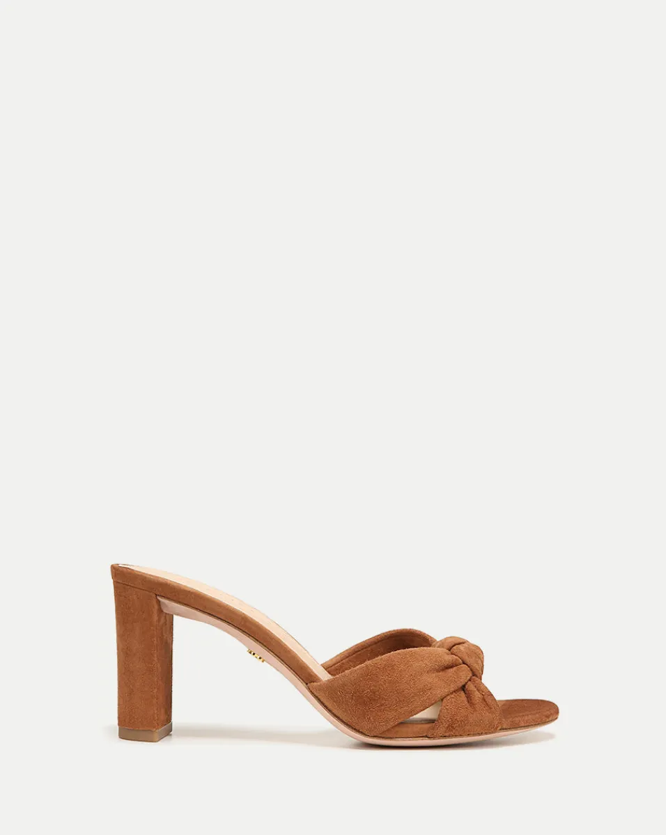 Shop Veronica Beard Ganita Knot-Front Sandal Hazelwood