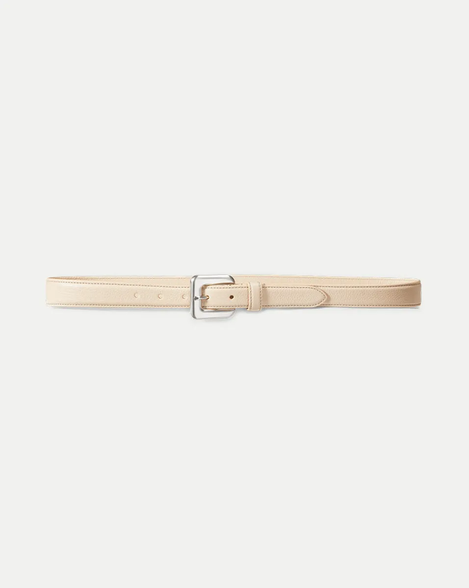 Cheap Veronica Beard Glossinia Belt in Cream/Silver