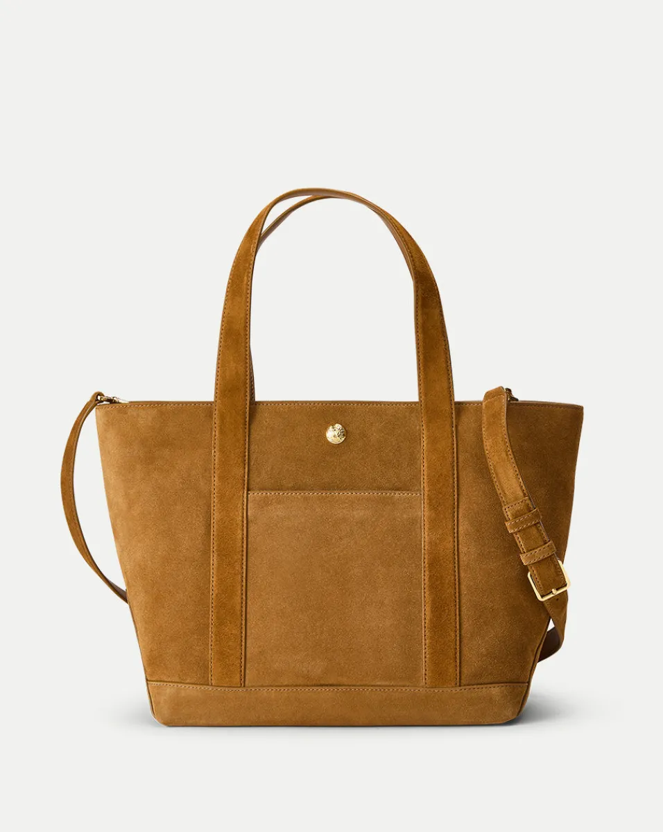 New Veronica Beard Grand Suede Goody Bag in Acorn